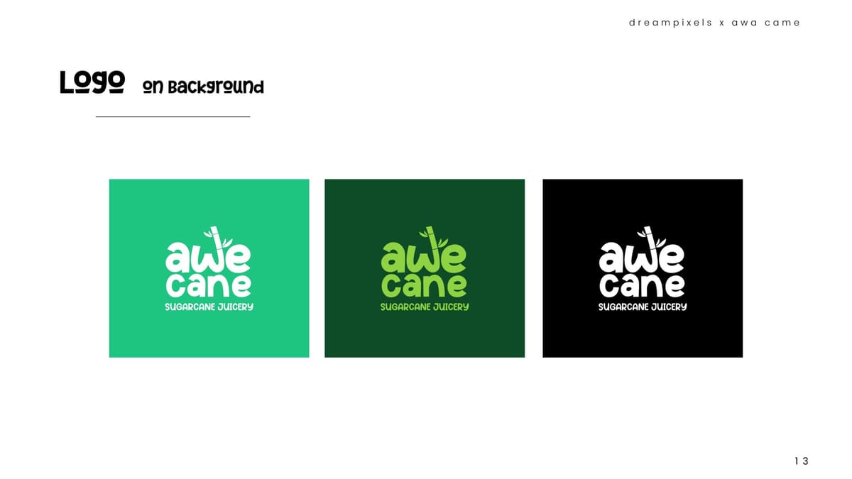 Awe Cane Branding artwork
