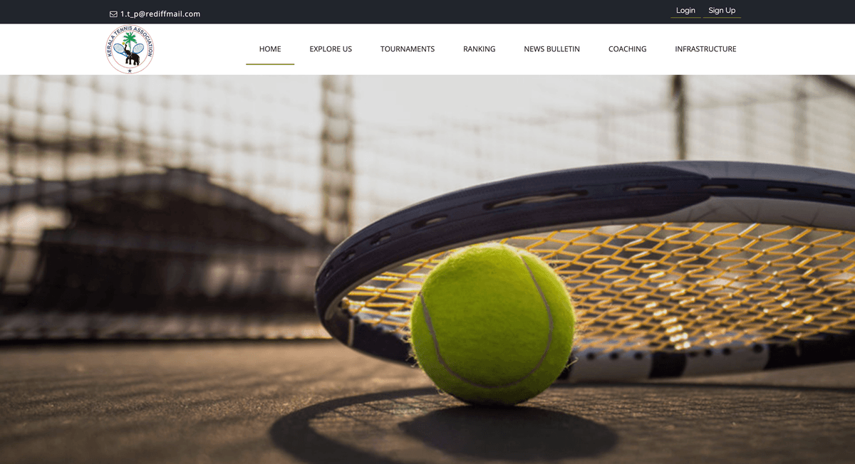 Kerala Tennis Association – Modern Sports Website Design & Development artwork