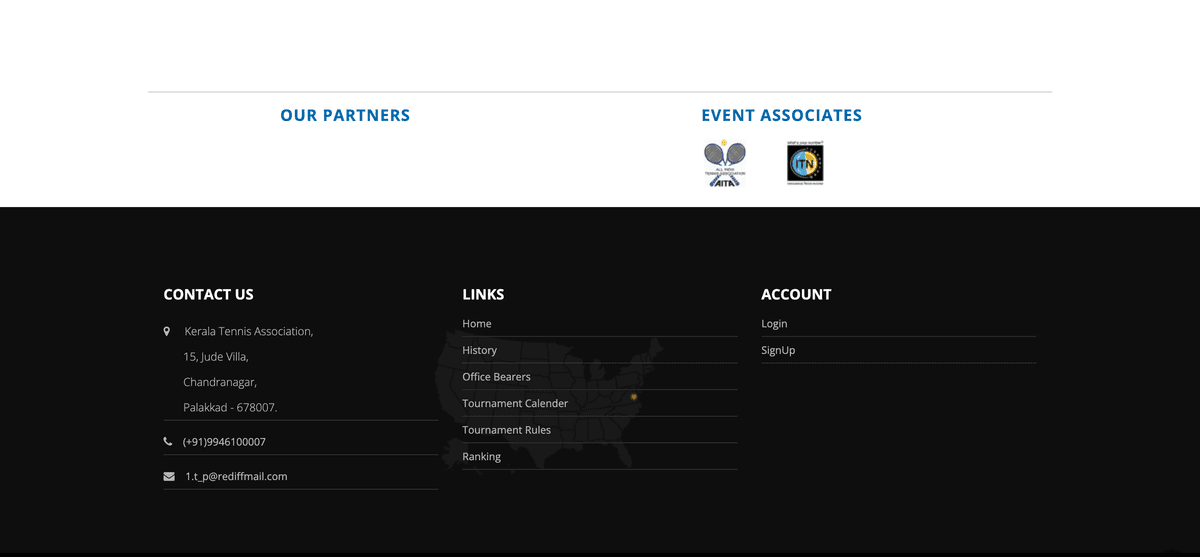 Kerala Tennis Association – Modern Sports Website Design & Development artwork