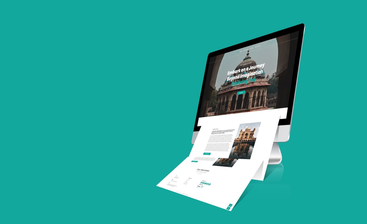 Indimate Travel Website Development artwork