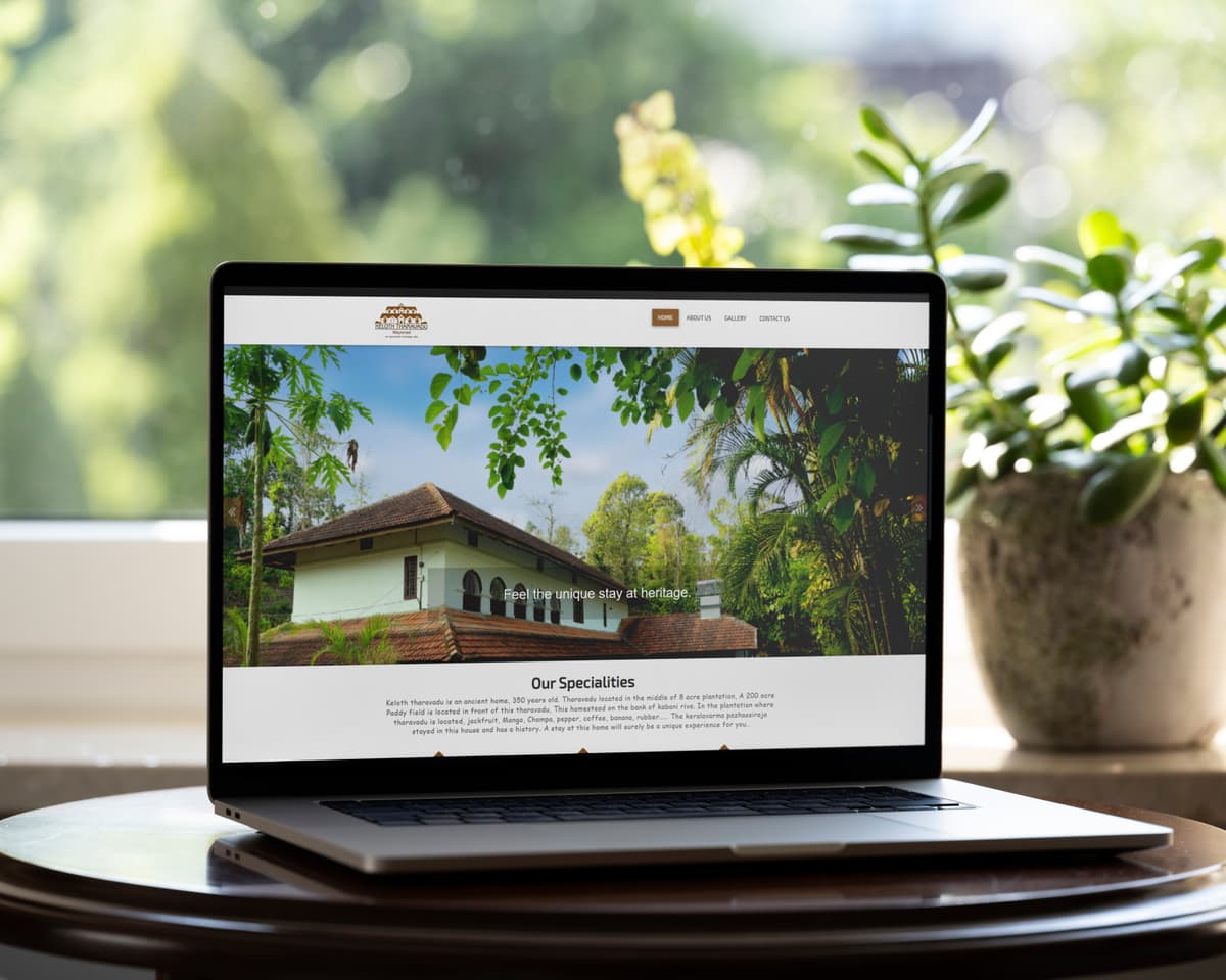 Keloth Tharavadu Website Development artwork