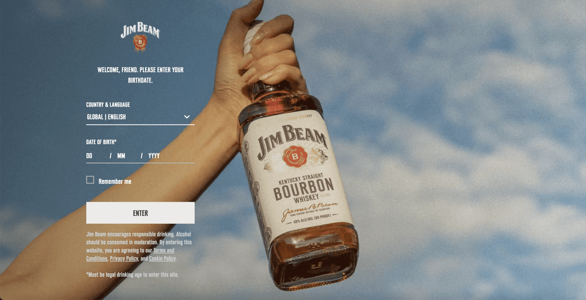 Jim Beam – Website Development artwork