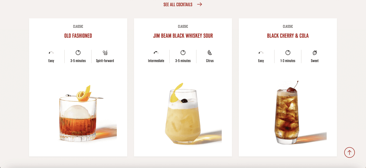 Jim Beam – Website Development artwork