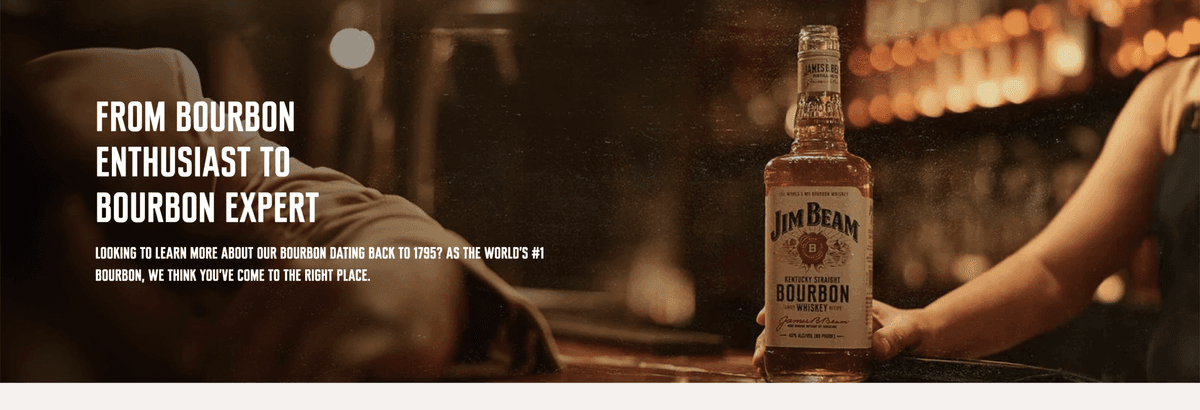 Jim Beam – Website Development artwork
