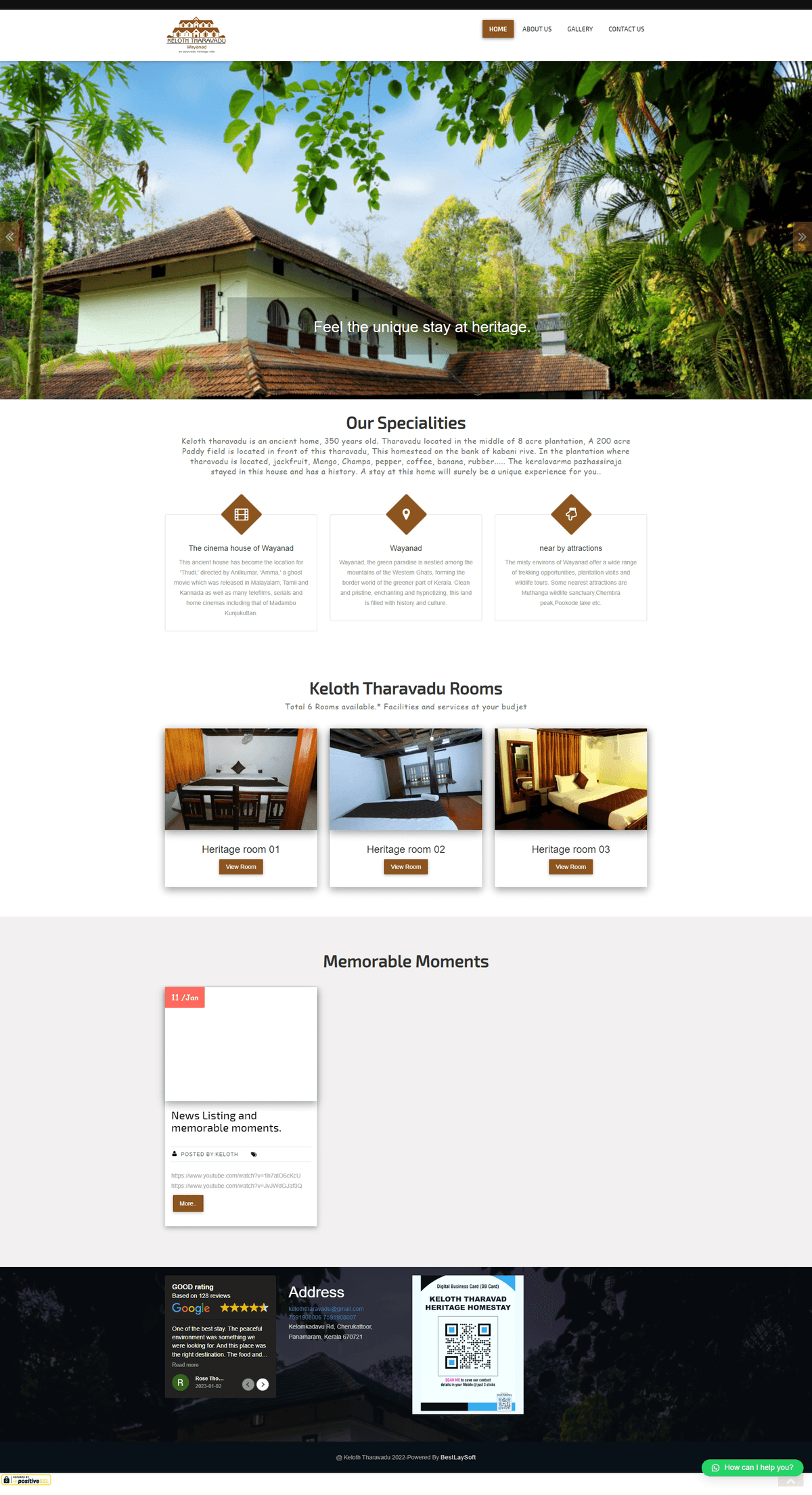 Keloth Tharavadu Website Development artwork