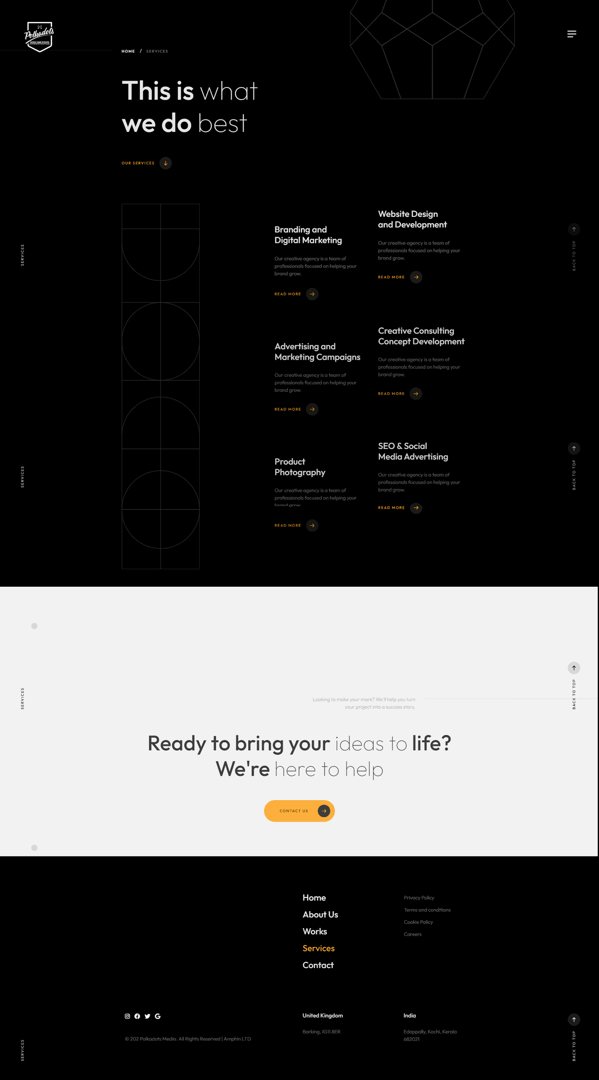 Polkadots Media Website Development artwork